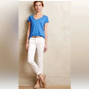 Adriano Goldschmied AG The Stevie Slim Straight. white  Size 30